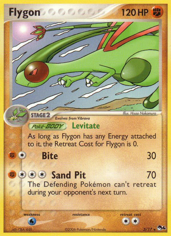 Flygon – POP Series 4 3/17 Pokémon card