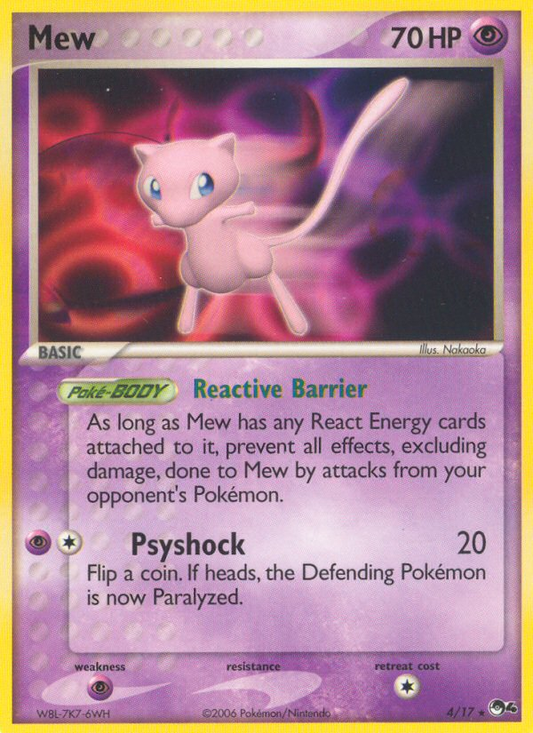 Mew – POP Series 4 4/17 Pokémon card
