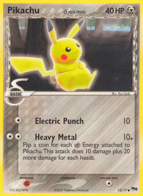 Pikachu δ – POP Series 5 13/17 Pokémon card