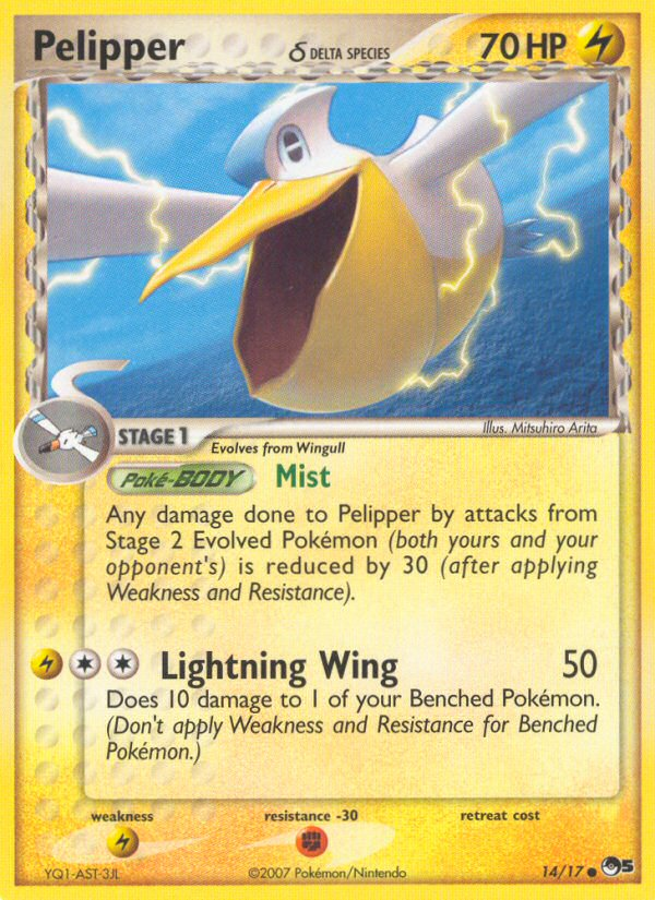 Pelipper δ – POP Series 5 14/17 Pokémon card