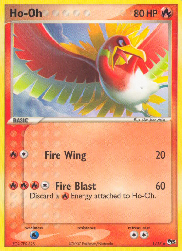 Ho-Oh – POP Series 5 1/17 Pokémon card