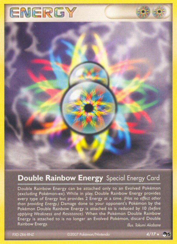 Double Rainbow Energy – POP Series 5 4/17 Pokémon card
