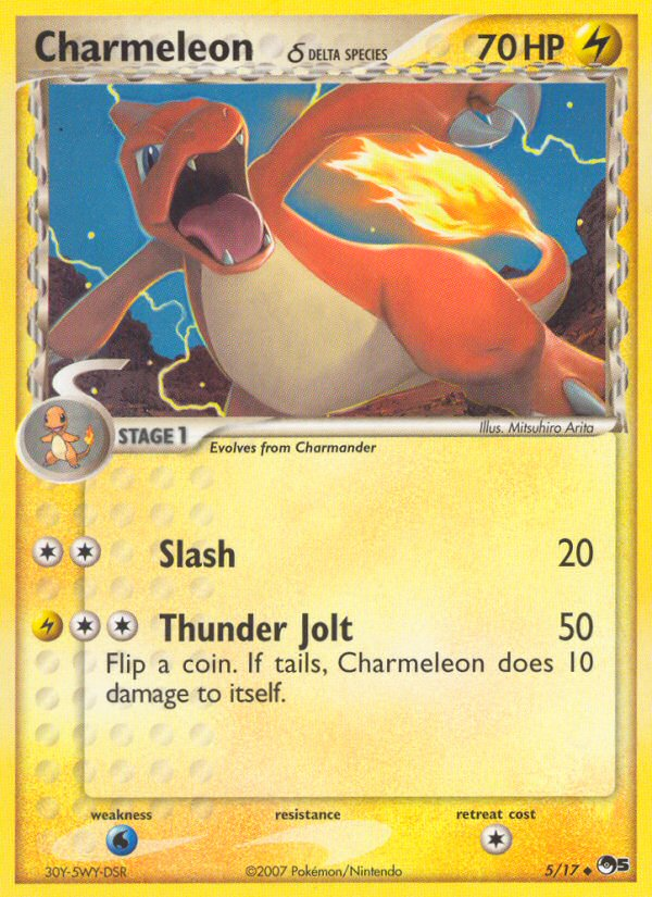 Charmeleon δ – POP Series 5 5/17 Pokémon card