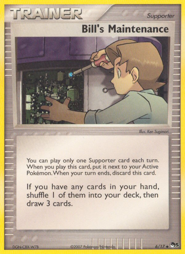 Bill's Maintenance – POP Series 5 6/17 Pokémon card