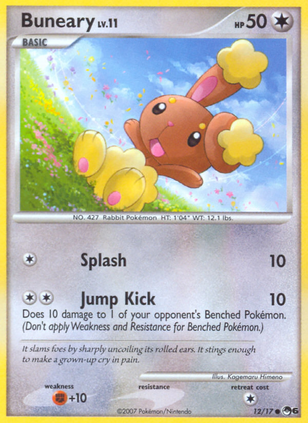 Buneary – POP Series 6 12/17 Pokémon card
