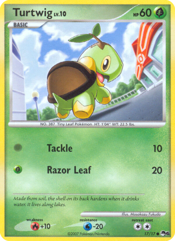 Turtwig – POP Series 6 17/17 Pokémon card