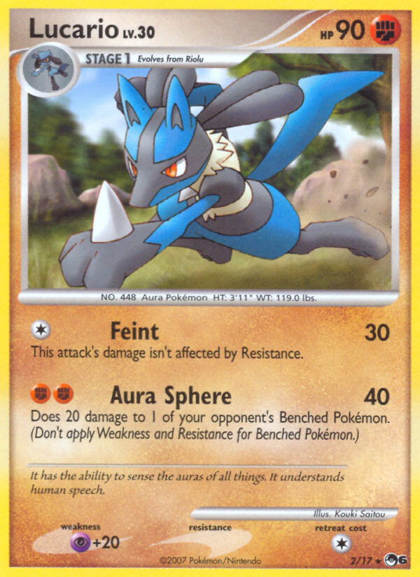 Lucario – POP Series 6 2/17 Pokémon card