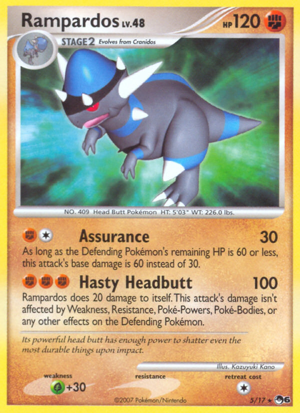 Rampardos – POP Series 6 5/17 Pokémon card