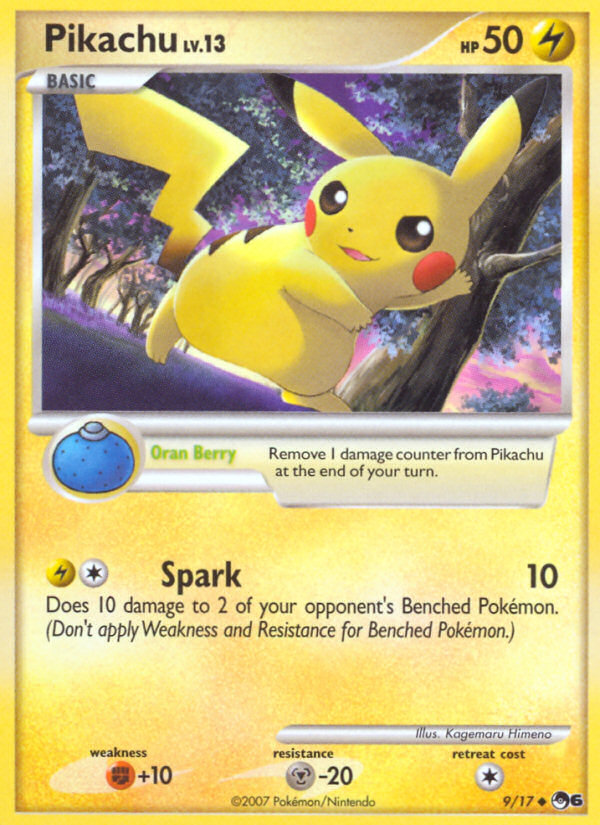 Pikachu – POP Series 6 9/17 Pokémon card