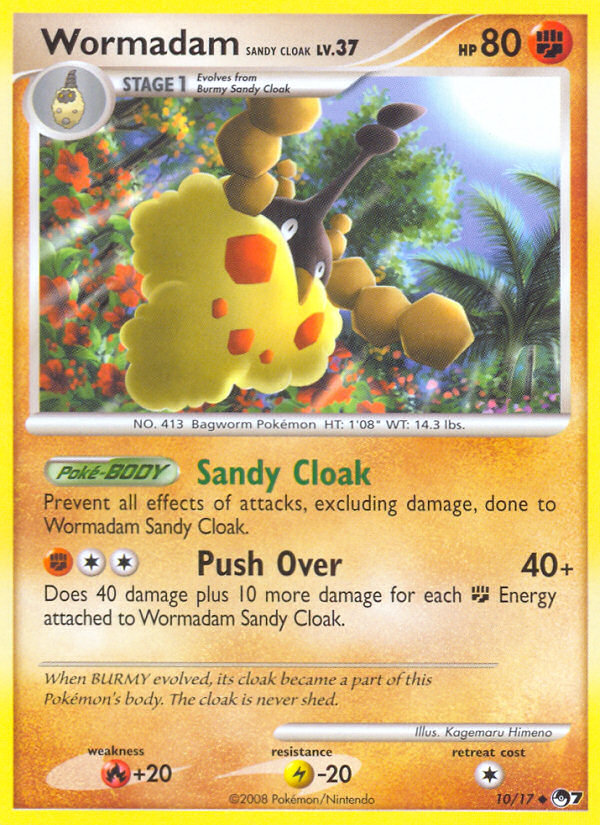 Wormadam Sandy Cloak – POP Series 7 10/17 Pokémon card