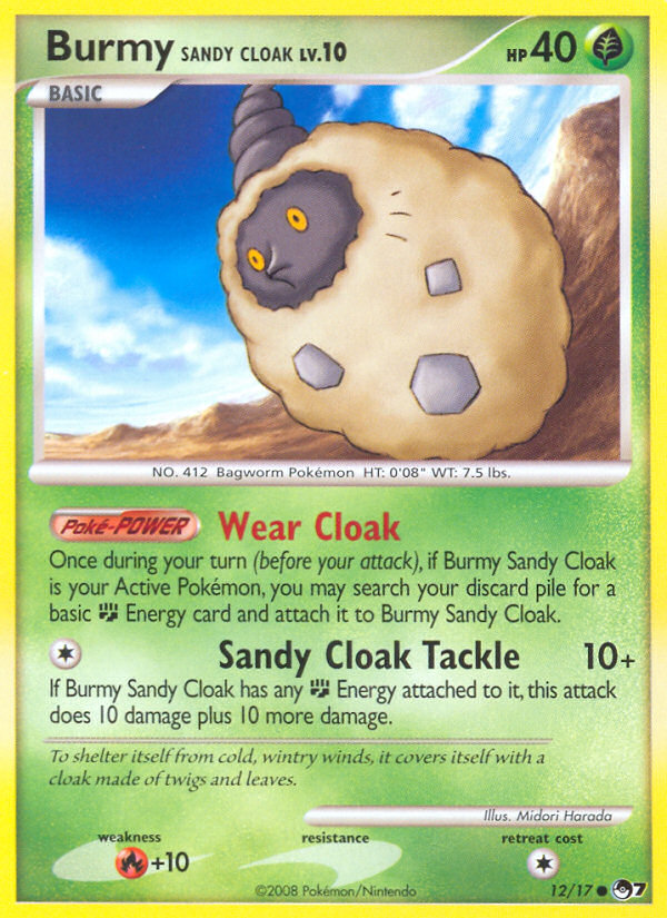 Burmy Sandy Cloak – POP Series 7 12/17 Pokémon card