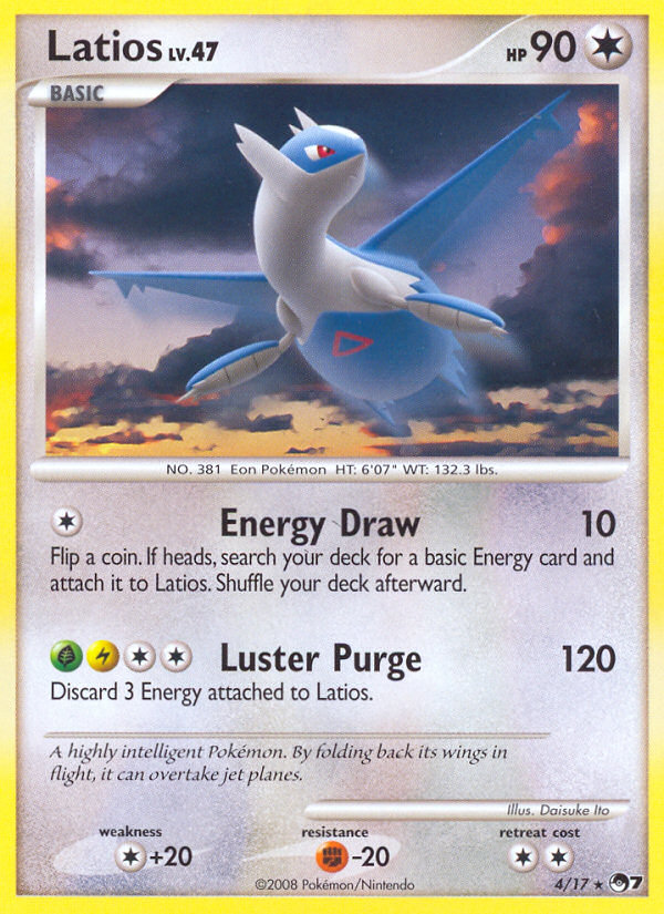 Latios – POP Series 7 4/17 Pokémon card