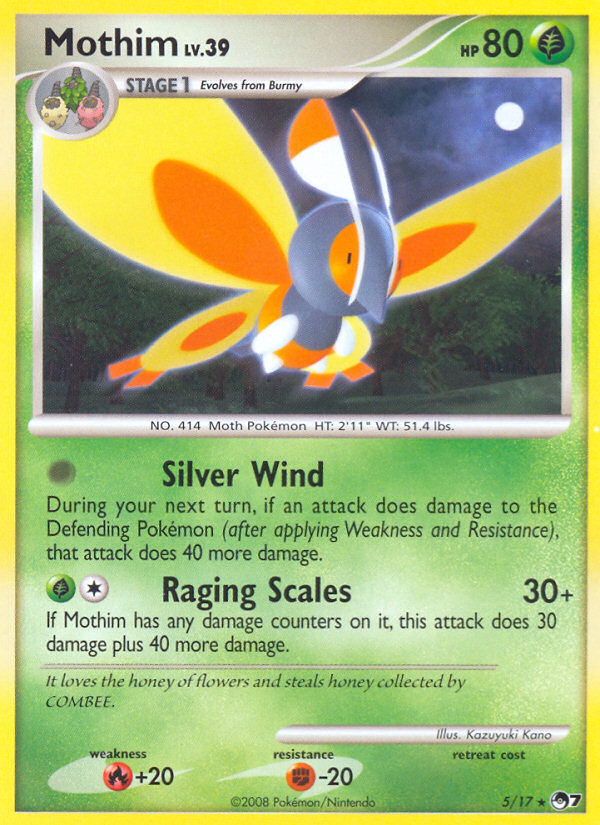 Mothim – POP Series 7 5/17 Pokémon card