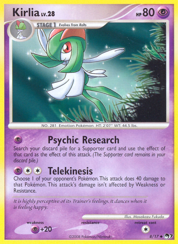 Kirlia – POP Series 7 8/17 Pokémon card