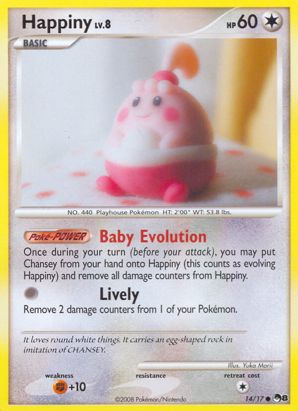 Happiny – POP Series 8 14/17 Pokémon card