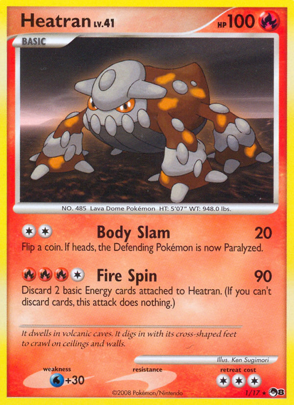 Heatran – POP Series 8 1/17 Pokémon card