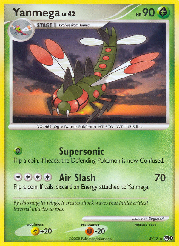 Yanmega – POP Series 8 5/17 Pokémon card