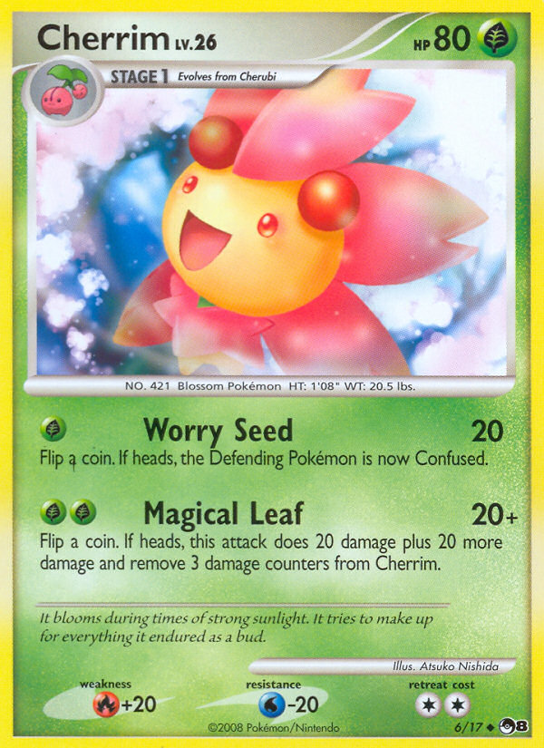 Cherrim – POP Series 8 6/17 Pokémon card