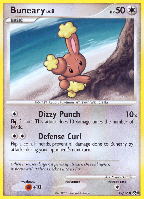 Buneary – POP Series 9 12/17 Pokémon card