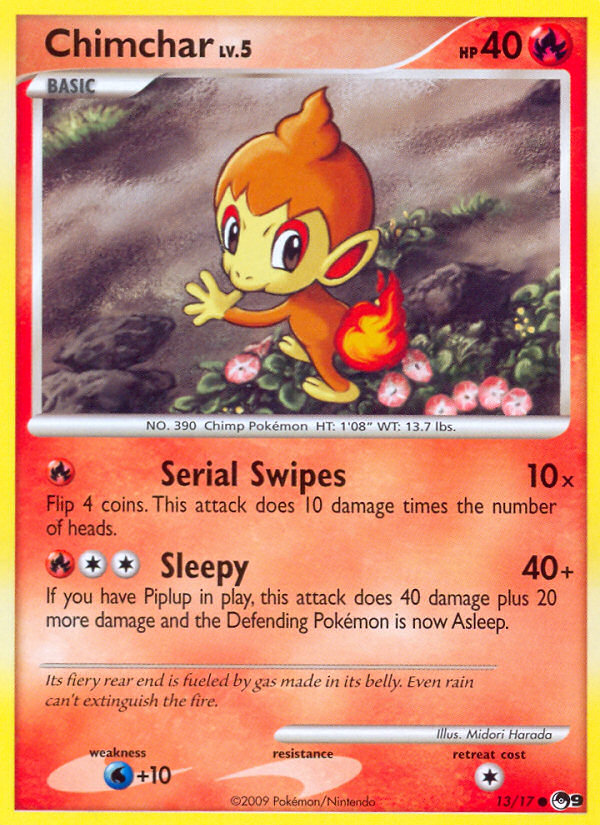 Chimchar – POP Series 9 13/17 Pokémon card