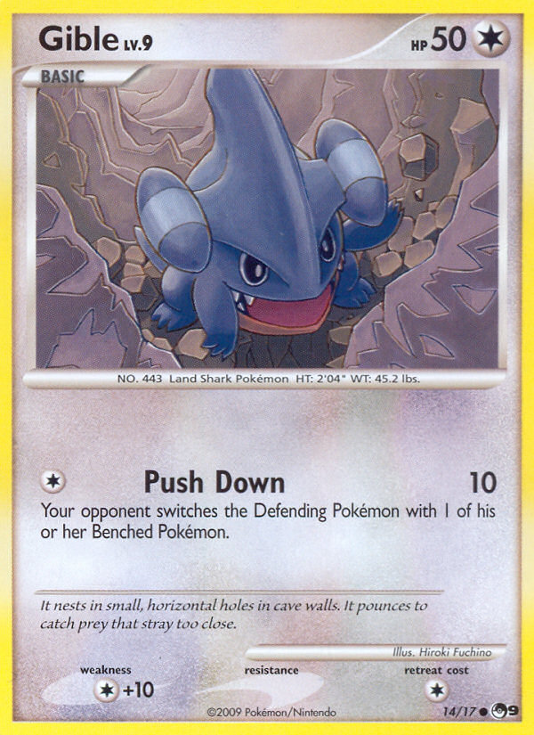 Gible – POP Series 9 14/17 Pokémon card