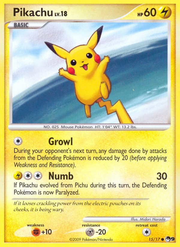 Pikachu – POP Series 9 15/17 Pokémon card