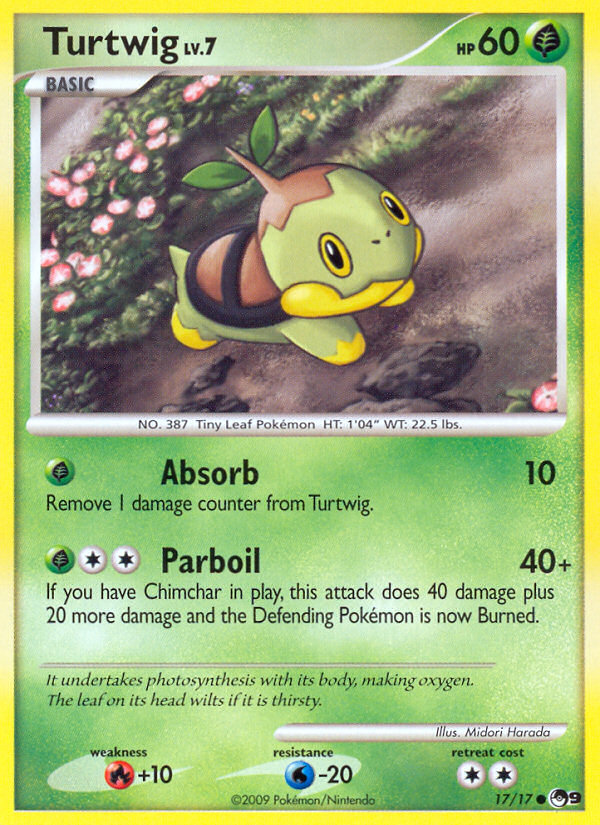 Turtwig – POP Series 9 17/17 Pokémon card