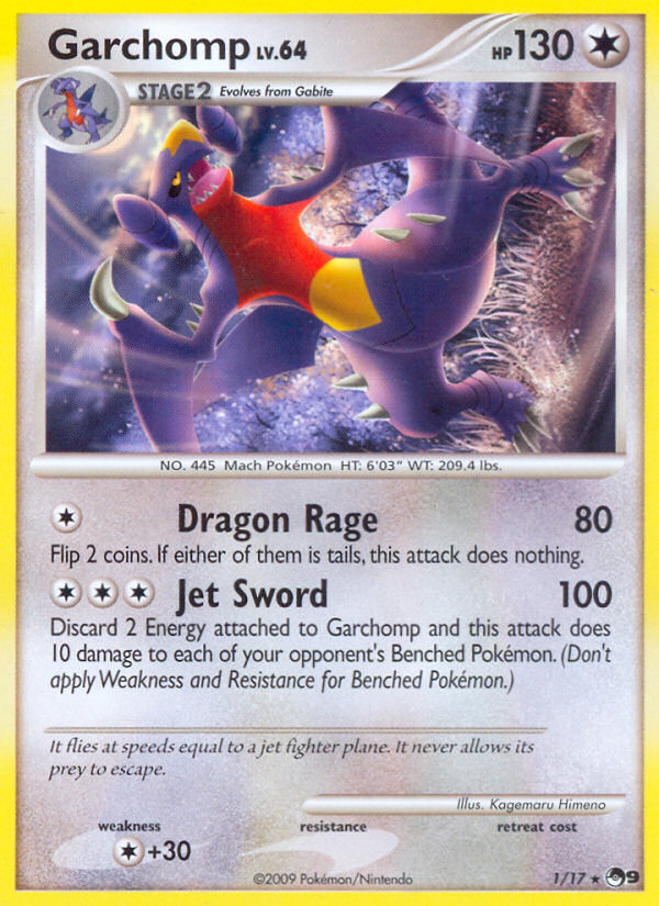 Garchomp – POP Series 9 1/17 Pokémon card