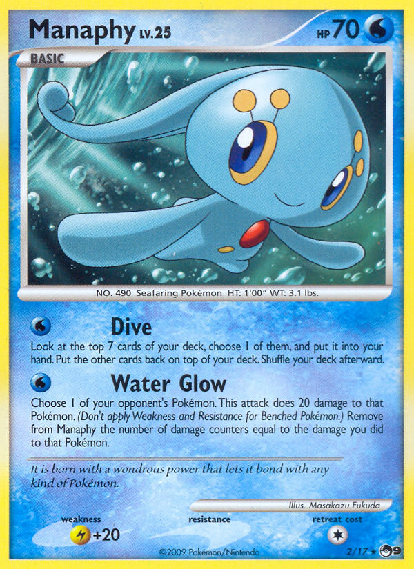 Manaphy – POP Series 9 2/17 Pokémon card