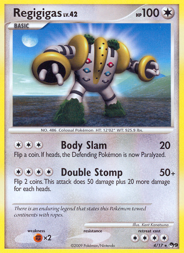 Regigigas – POP Series 9 4/17 Pokémon card