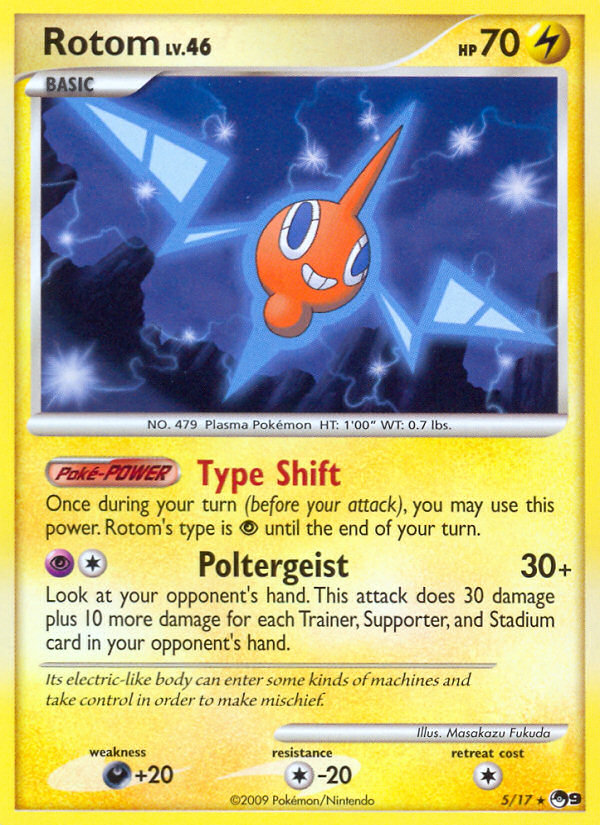 Rotom – POP Series 9 5/17 Pokémon card