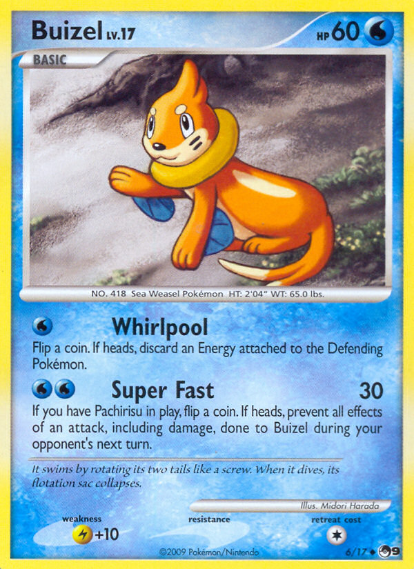 Buizel – POP Series 9 6/17 Pokémon card