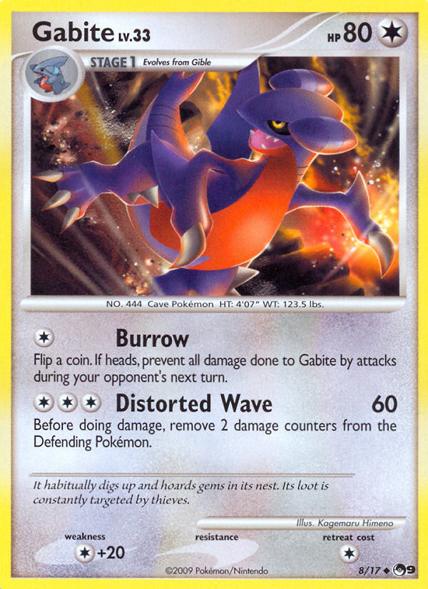 Gabite – POP Series 9 8/17 Pokémon card