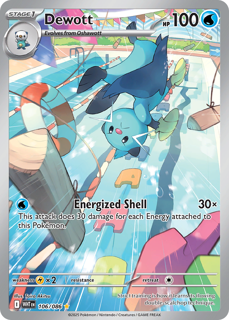 Dewott – White Flare 106/086 Pokémon card