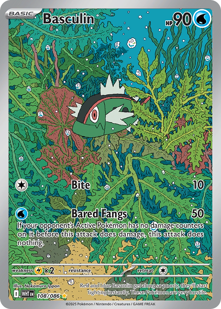 Basculin – White Flare 108/086 Pokémon card