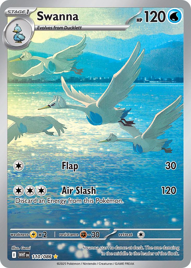 Swanna – White Flare 110/086 Pokémon card