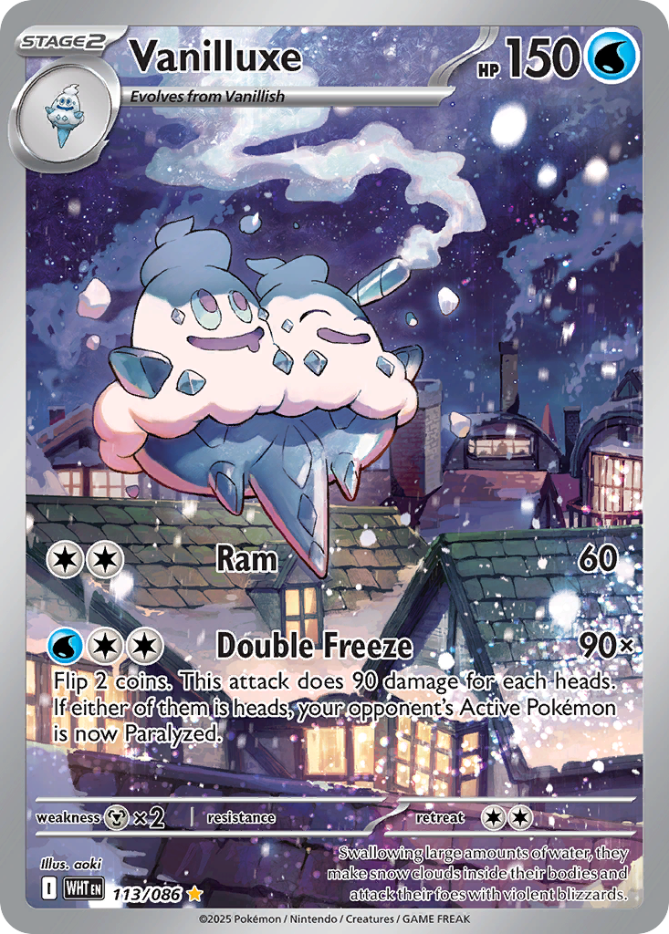 Vanilluxe – White Flare 113/086 Pokémon card