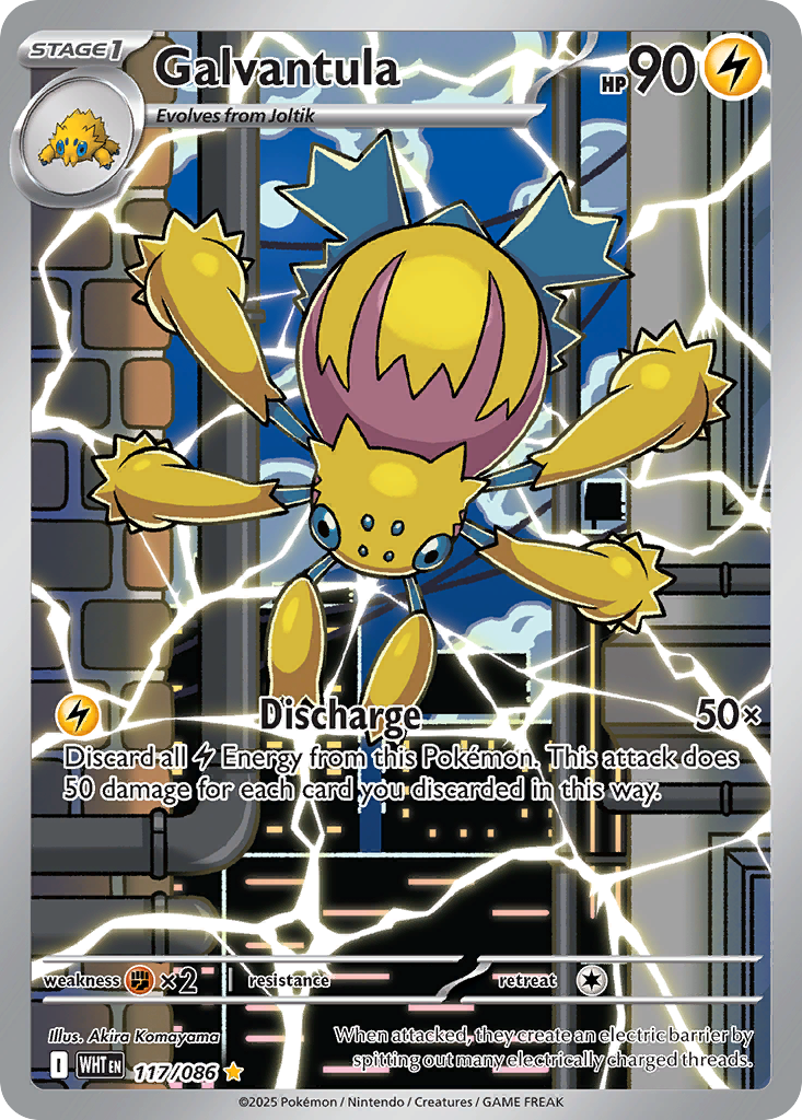 Galvantula – White Flare 117/086 Pokémon card