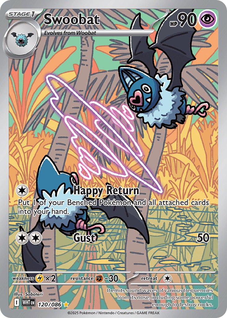 Swoobat – White Flare 120/086 Pokémon card