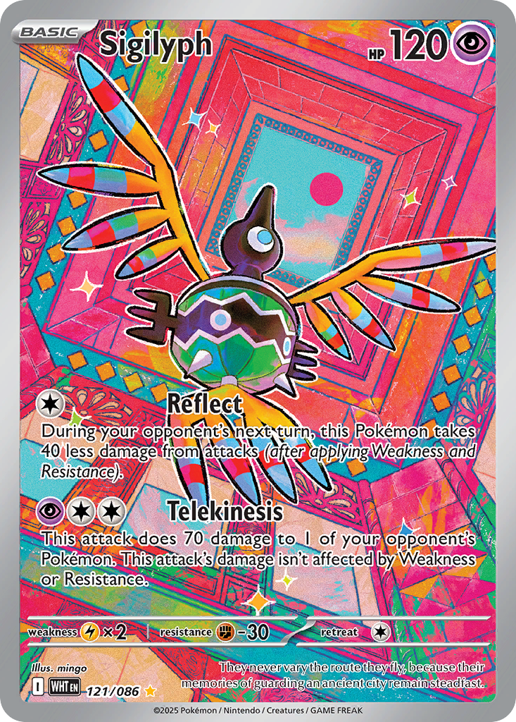 Sigilyph – White Flare 121/086 Pokémon card