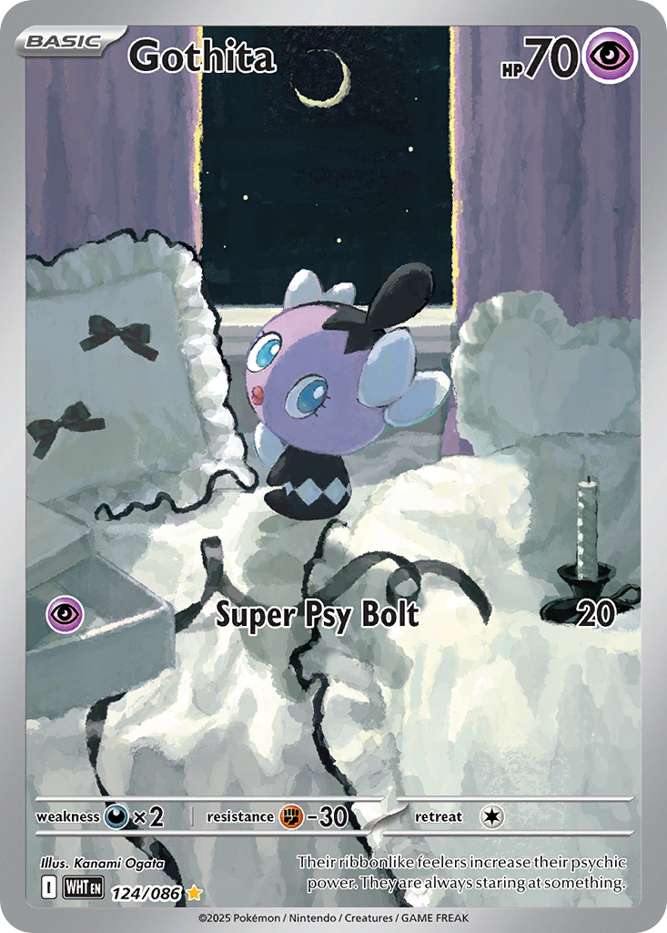 Gothita – White Flare 124/086 Pokémon card