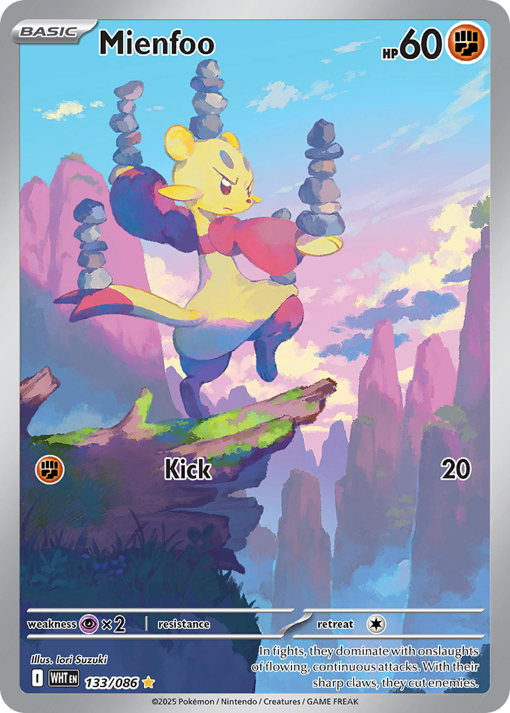 Mienfoo – White Flare 133/086 Pokémon card