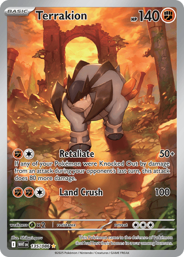 Terrakion - White Flare 135