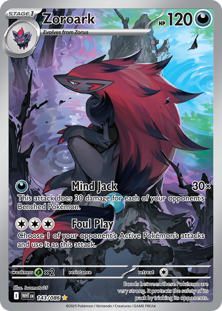 Zoroark – White Flare 143/086 Pokémon card