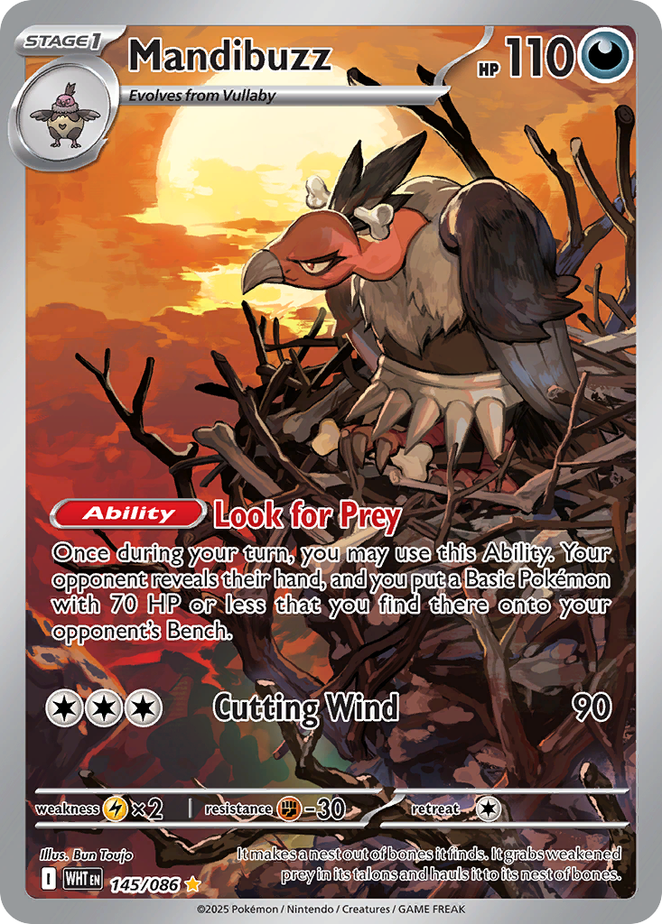 Mandibuzz – White Flare 145/086 Pokémon card