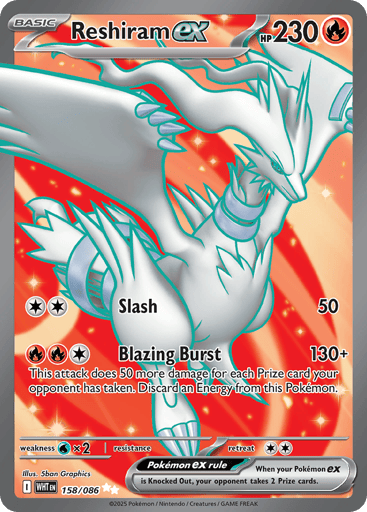 Reshiram ex - White Flare 158
