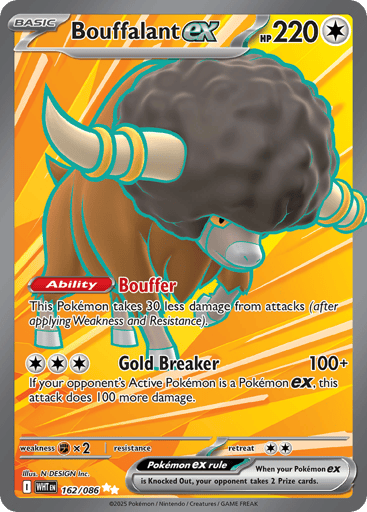 Bouffalant ex - White Flare 162