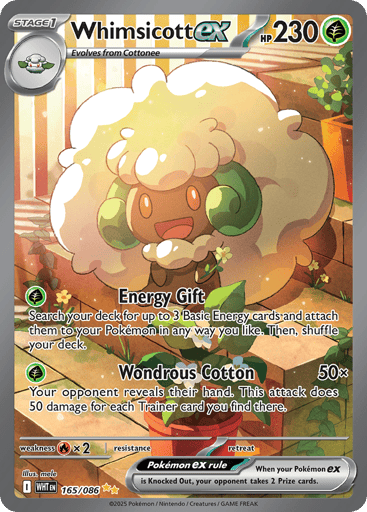 Whimsicott ex - White Flare 165