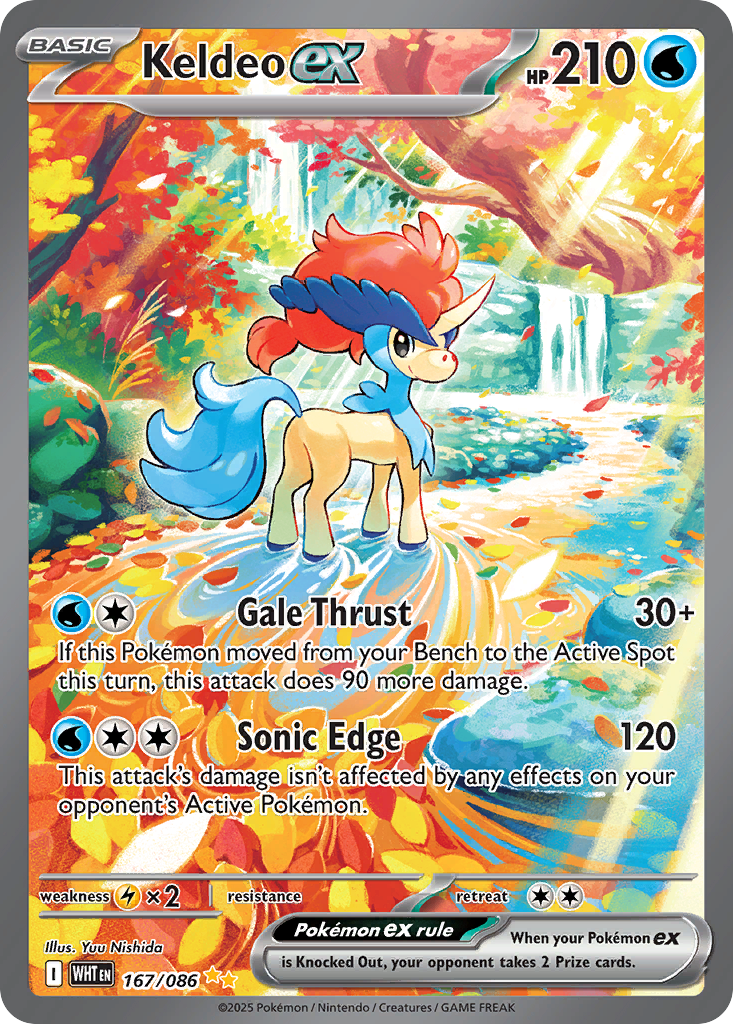 Keldeo ex – White Flare 167/086 Pokémon card