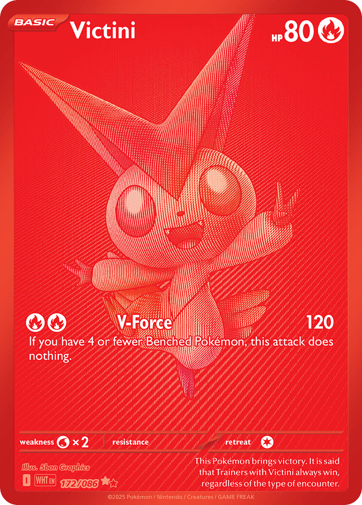 Victini – White Flare 172/086 Pokémon card